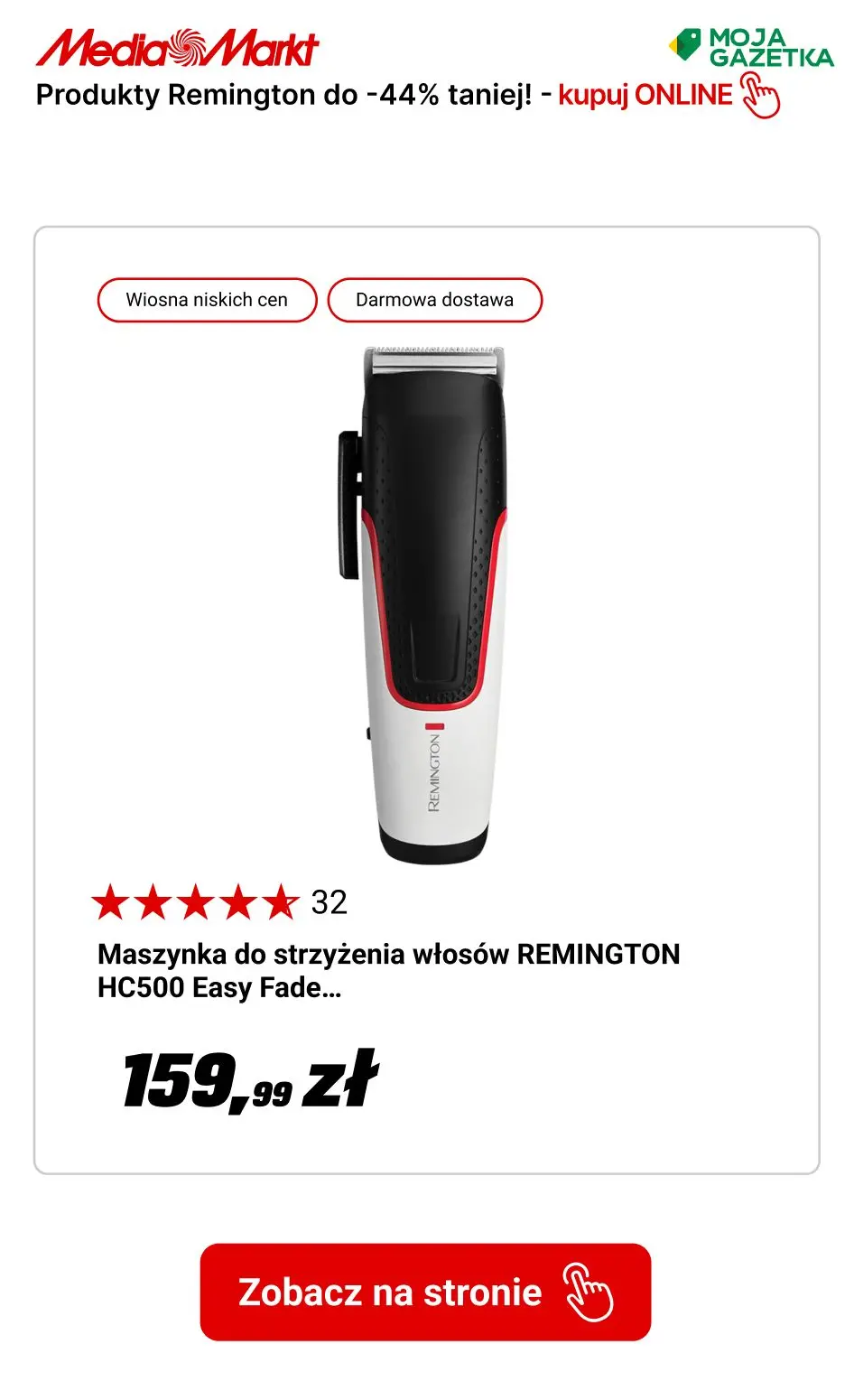 gazetka promocyjna Media Markt Marka Remington do -44%! - Strona 13
