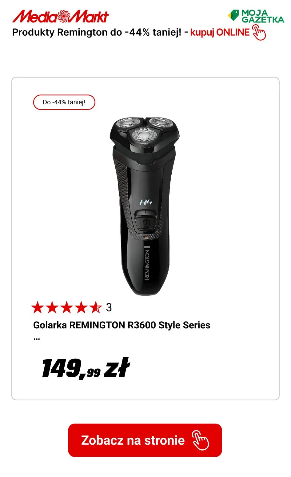 gazetka promocyjna Media Markt Marka Remington do -44%! - Strona 14