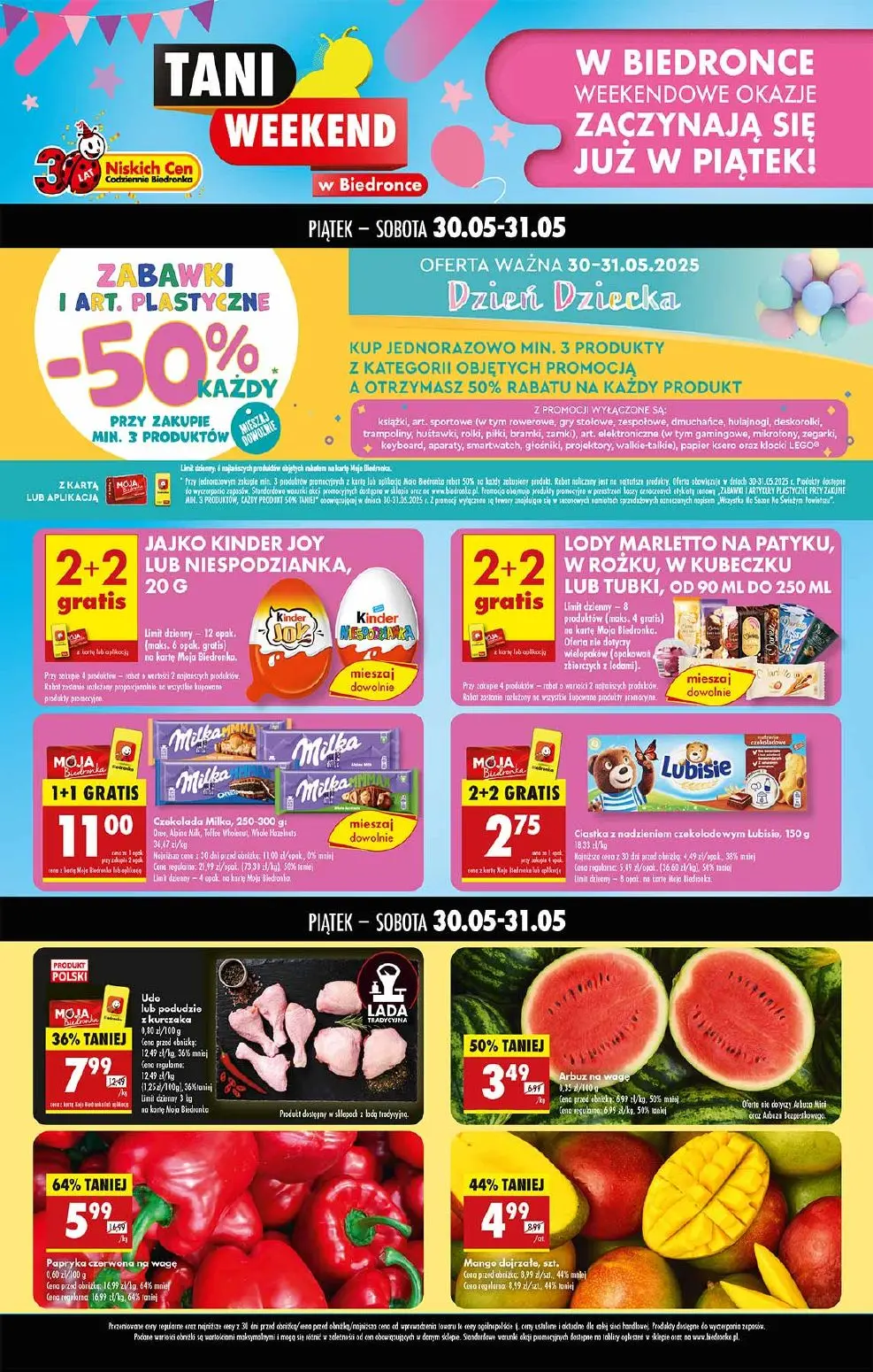 gazetka promocyjna Biedronka Tani Weekend - Strona 1