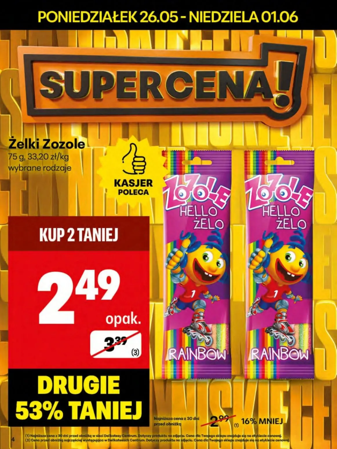 gazetka promocyjna Delikatesy Centrum Od poniedziałku  - Strona 4