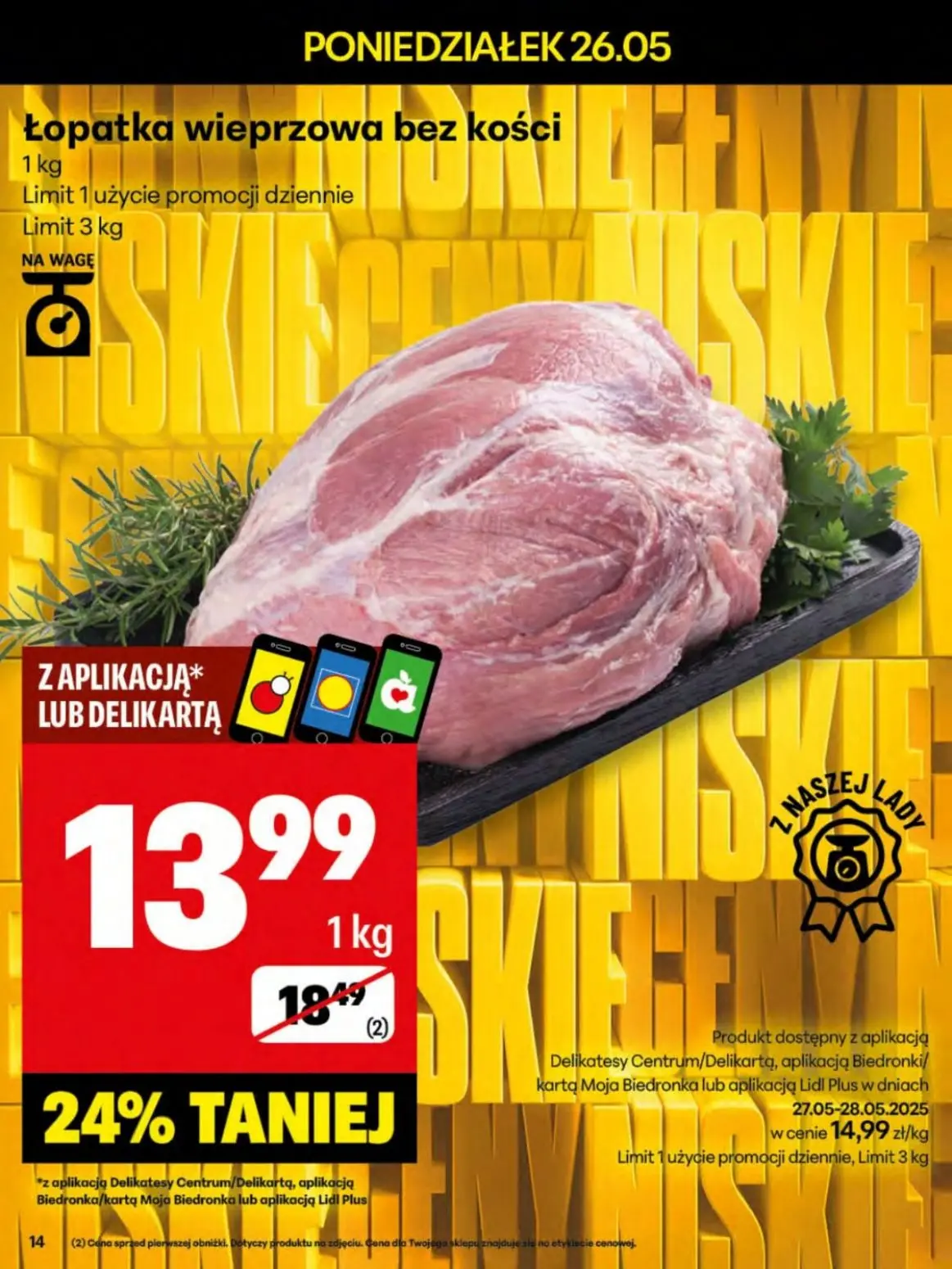 gazetka promocyjna Delikatesy Centrum Od poniedziałku  - Strona 14