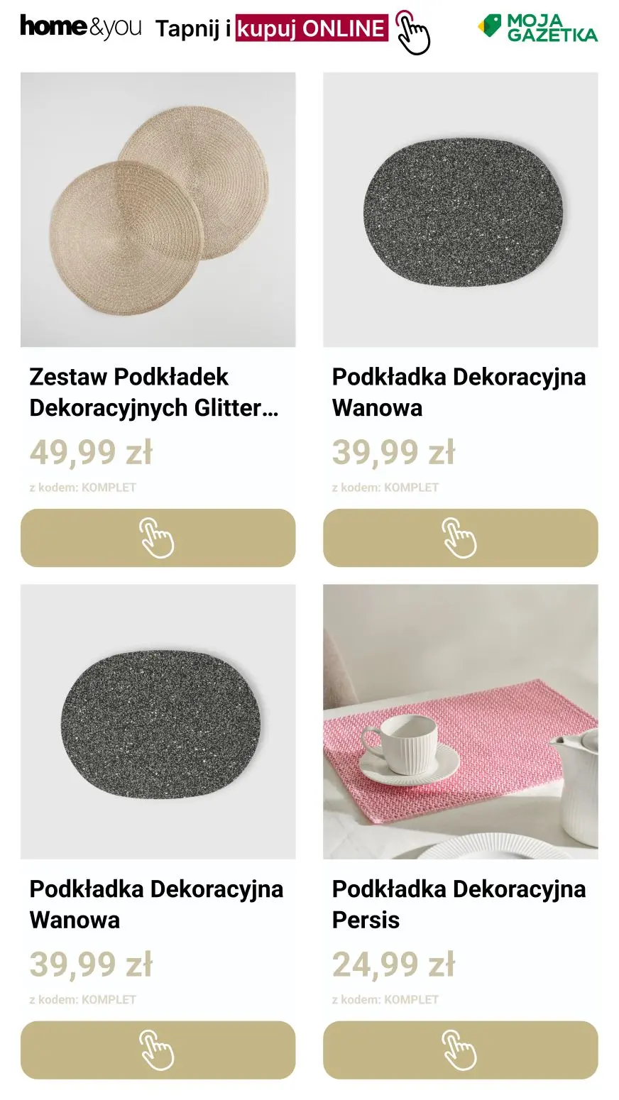 gazetka promocyjna home&you Podkładki 3+1 - Strona 3
