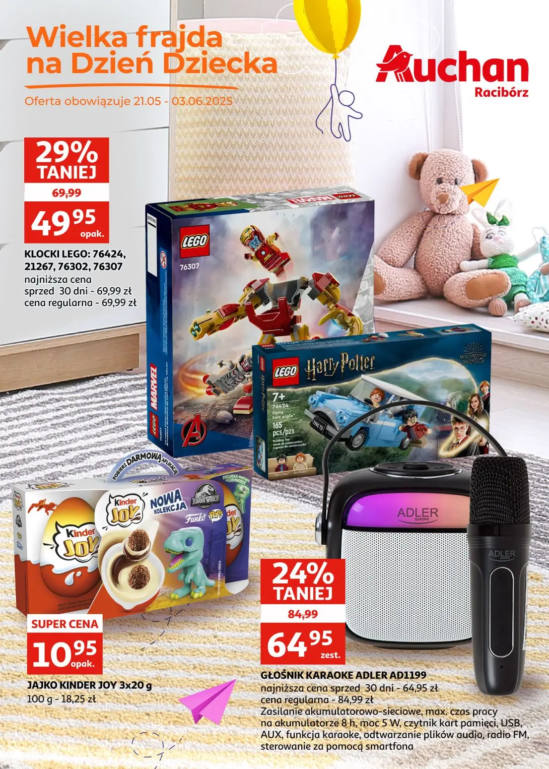 gazetka promocyjna Auchan Dzień dziecka - Racibórz - Strona 1