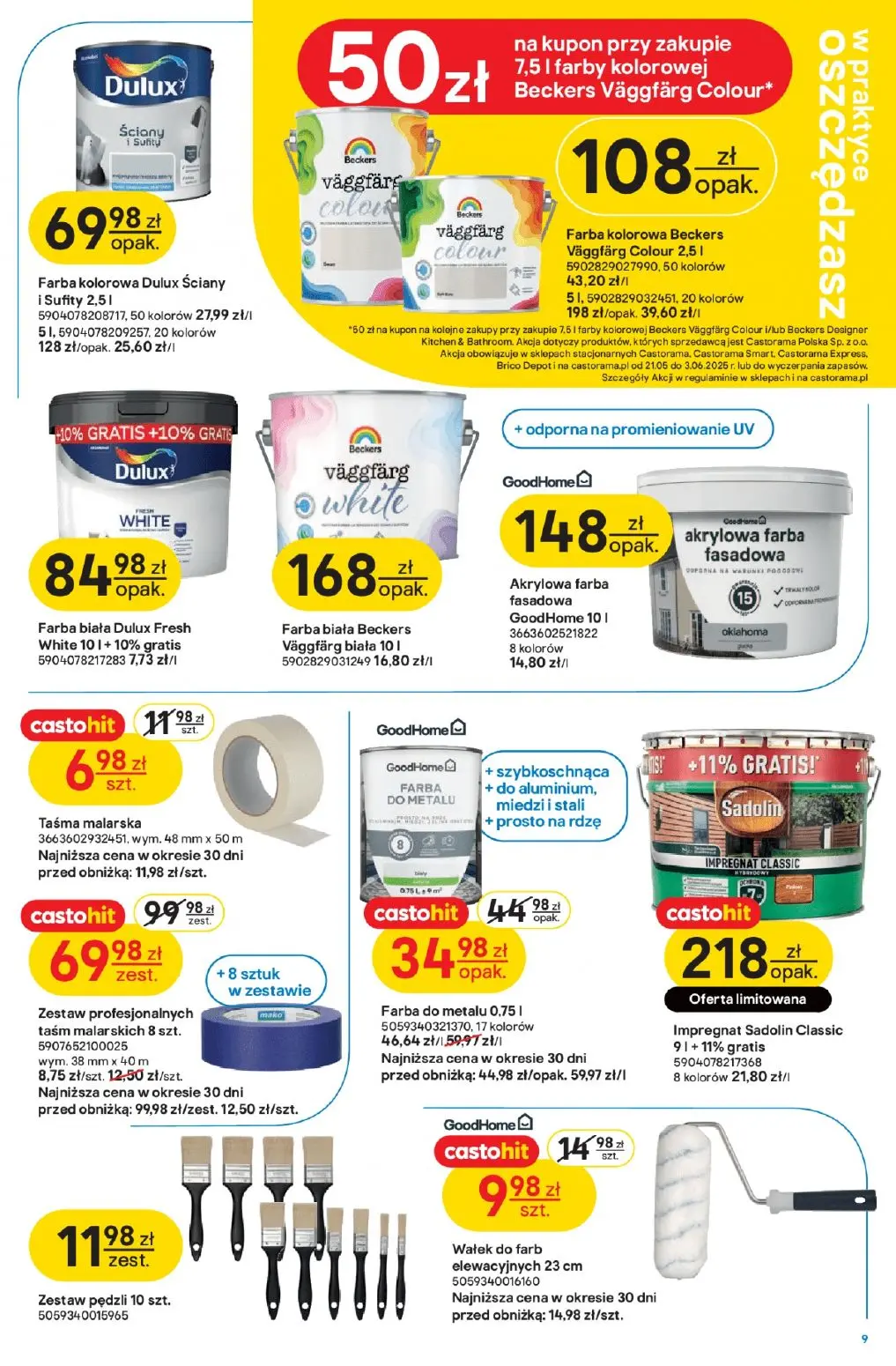 gazetka promocyjna castorama Budowa i remont - Strona 9
