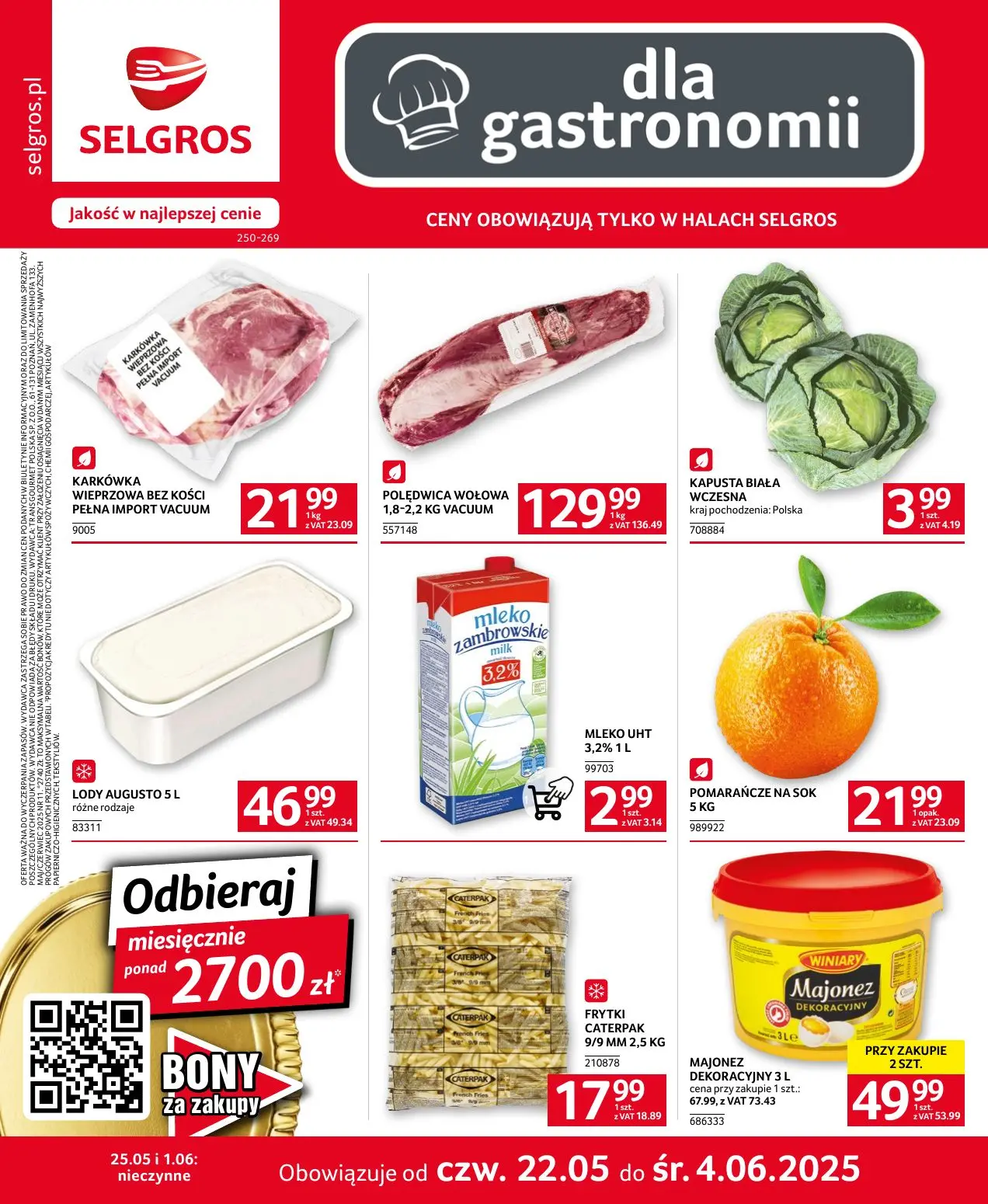 gazetka promocyjna SELGROS Oferta dla gastronomii - Strona 1