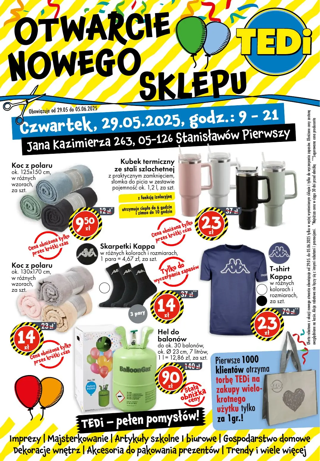 gazetka promocyjna TEDi Otwarcie nowego sklepu - Stanisławów Pierwszy - Strona 1
