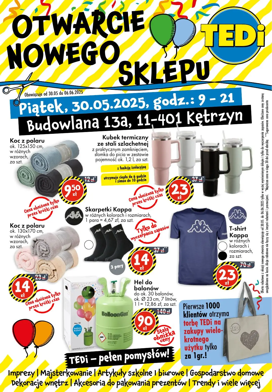 gazetka promocyjna TEDi Otwarcie nowego sklepu - Kętrzyn - Strona 1