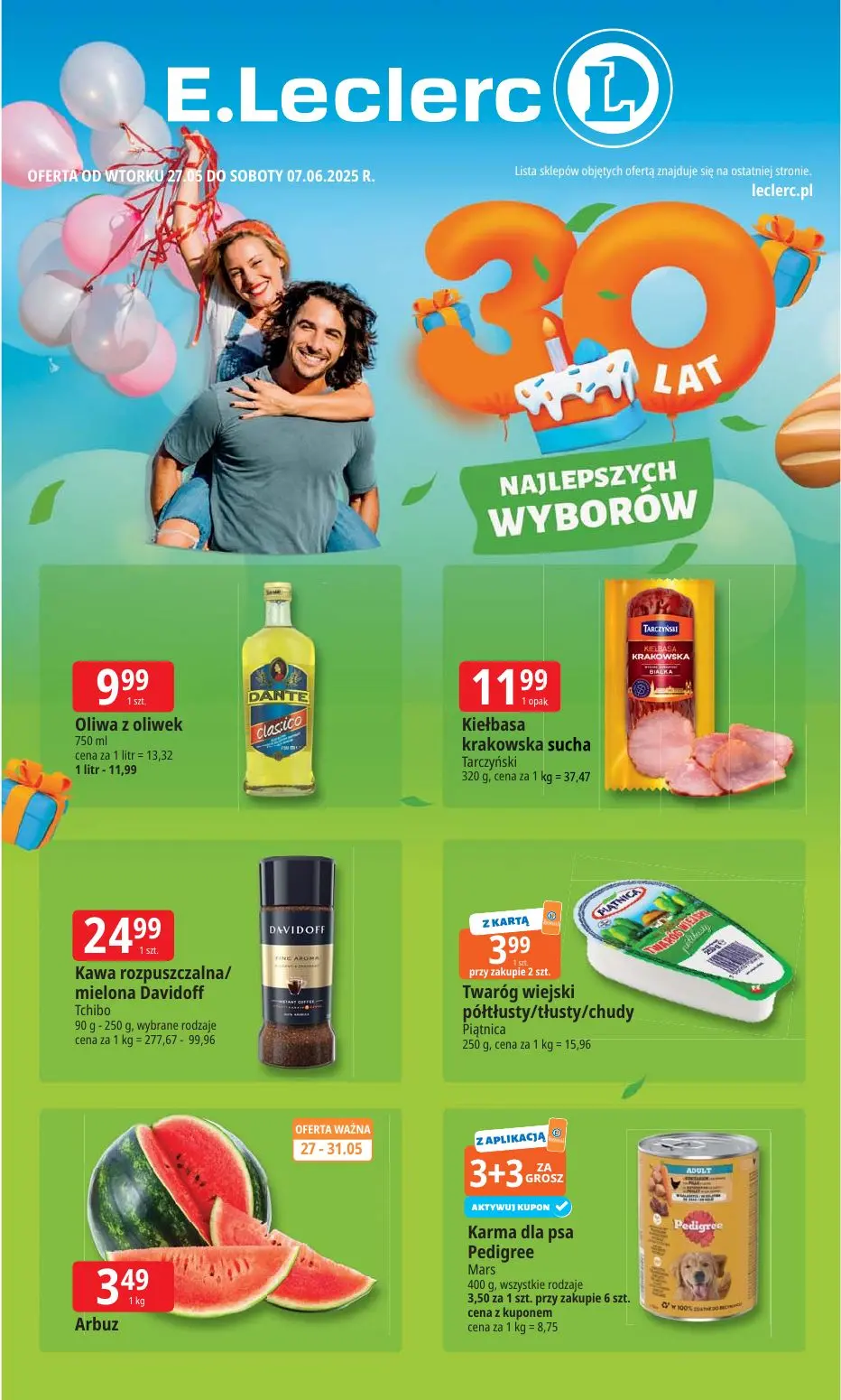 gazetka promocyjna E.Leclerc 30 lat najlepszych wyborów - Strona 1