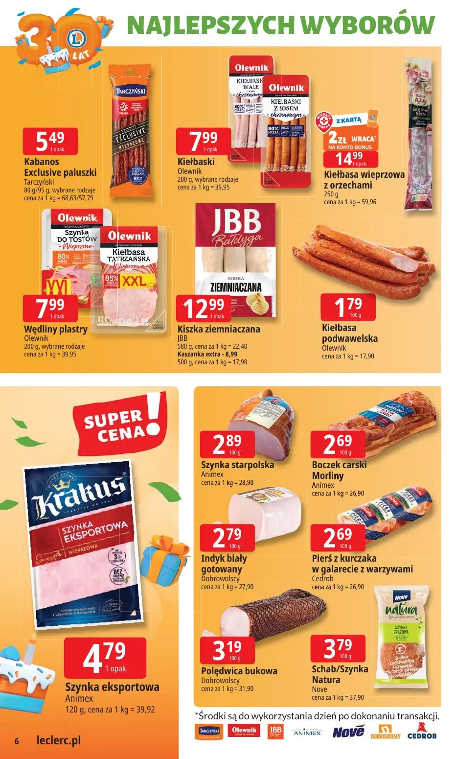 gazetka promocyjna E.Leclerc 30 lat najlepszych wyborów - Strona 6