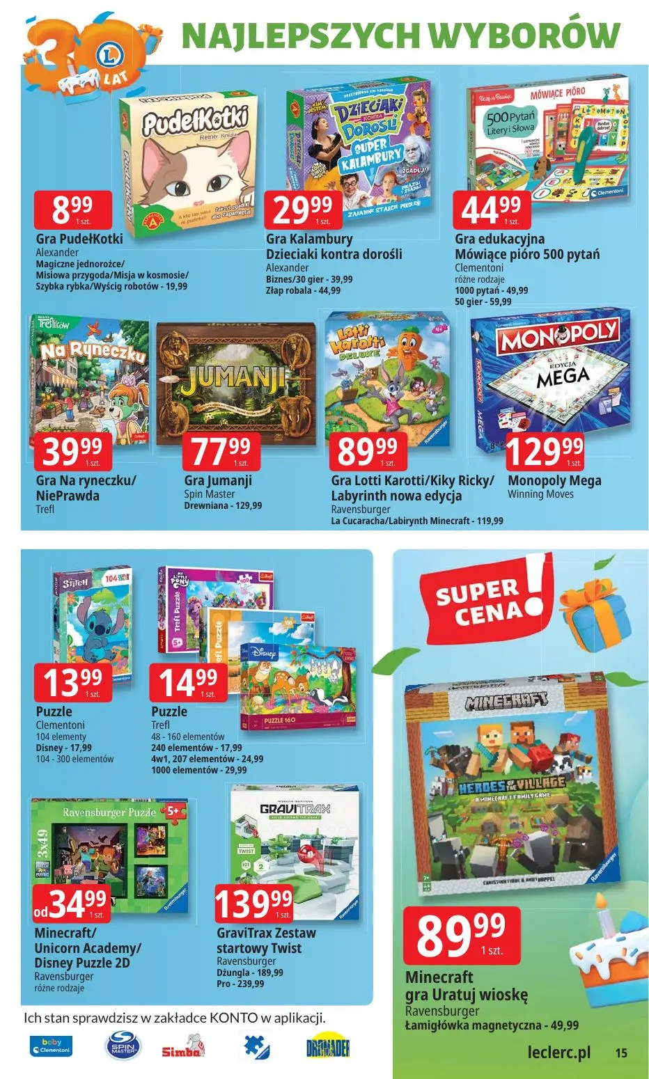 gazetka promocyjna E.Leclerc 30 lat najlepszych wyborów - Strona 15