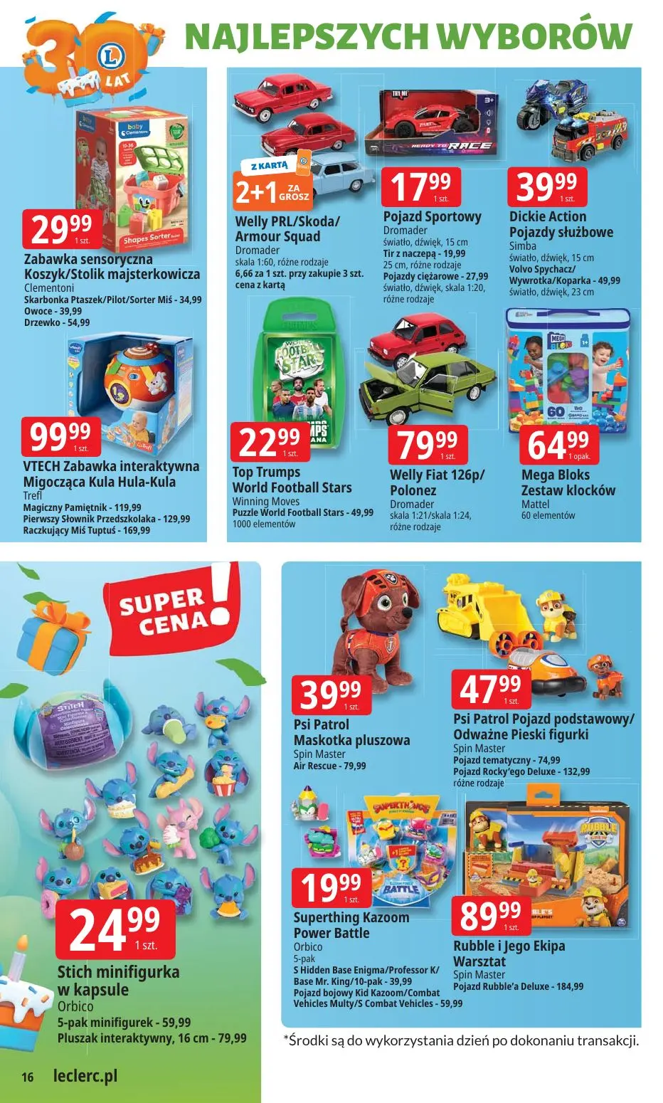 gazetka promocyjna E.Leclerc 30 lat najlepszych wyborów - Strona 16