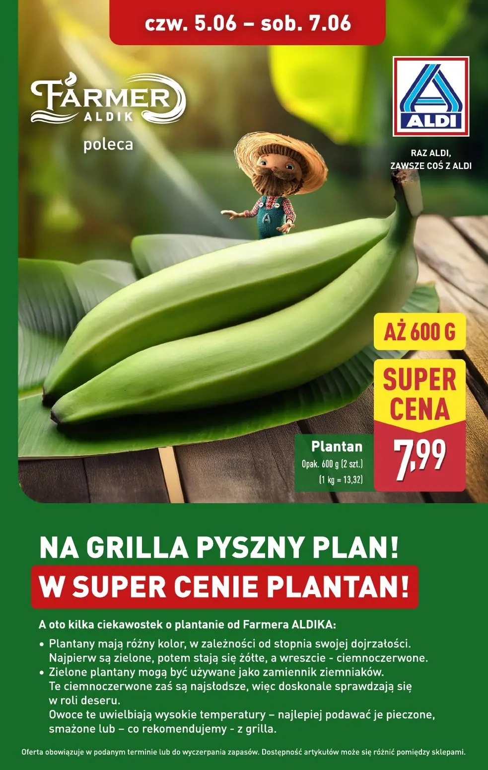 gazetka promocyjna ALDI PLANTAN na grilla 🍌 - Strona 1