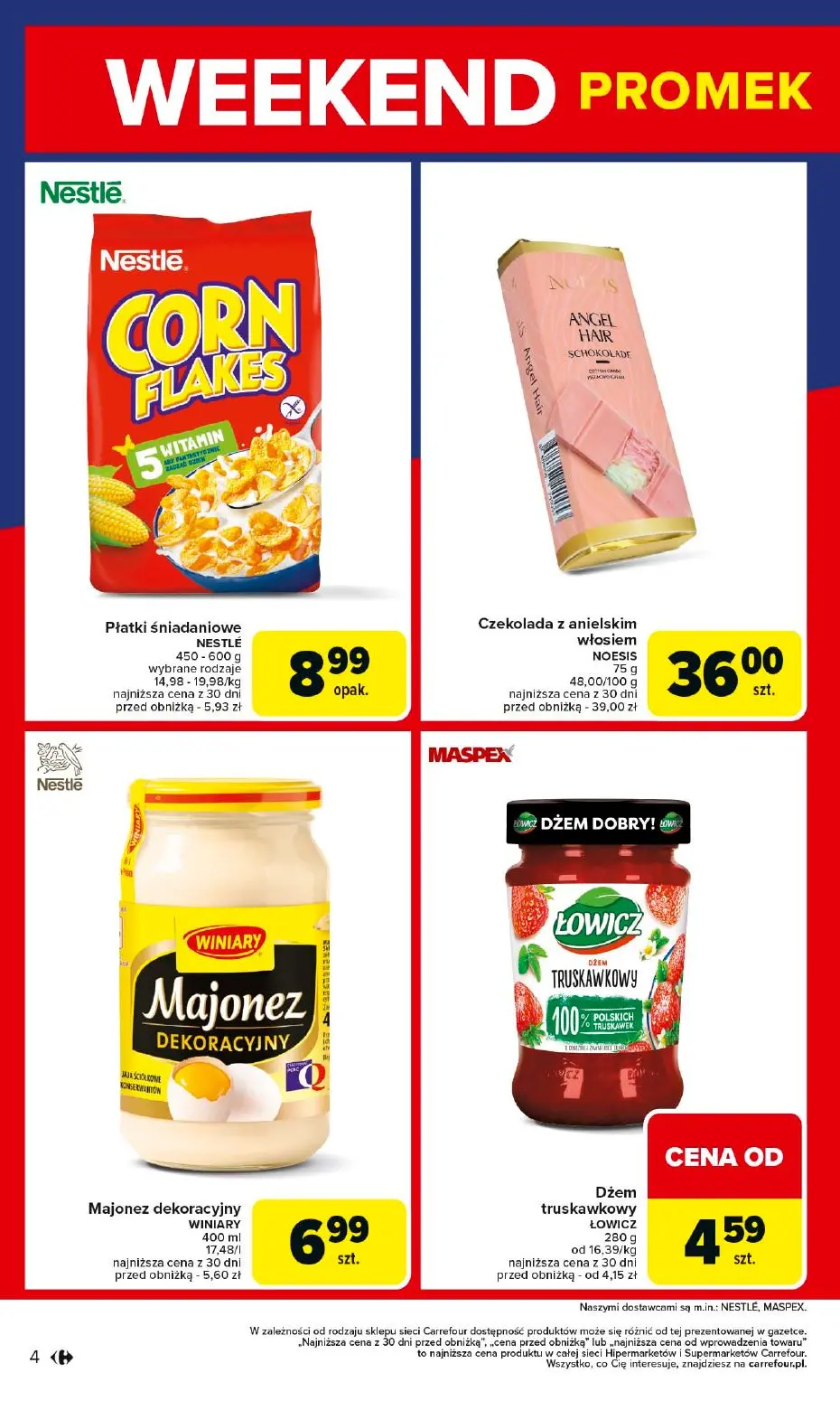 gazetka promocyjna Carrefour Weekend do czwartku - Strona 4