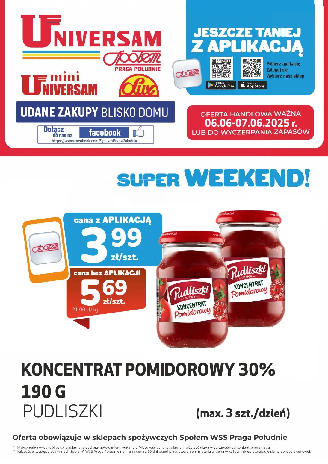 gazetka promocyjna Społem Praga Super Weekend - Strona 1