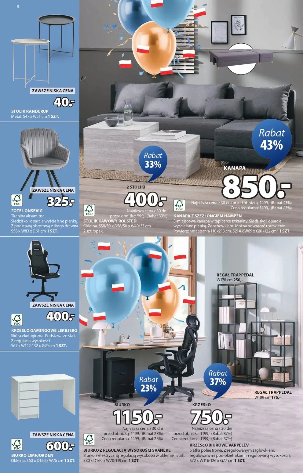 gazetka promocyjna JYSK Świętujemy urodziny - Strona 8