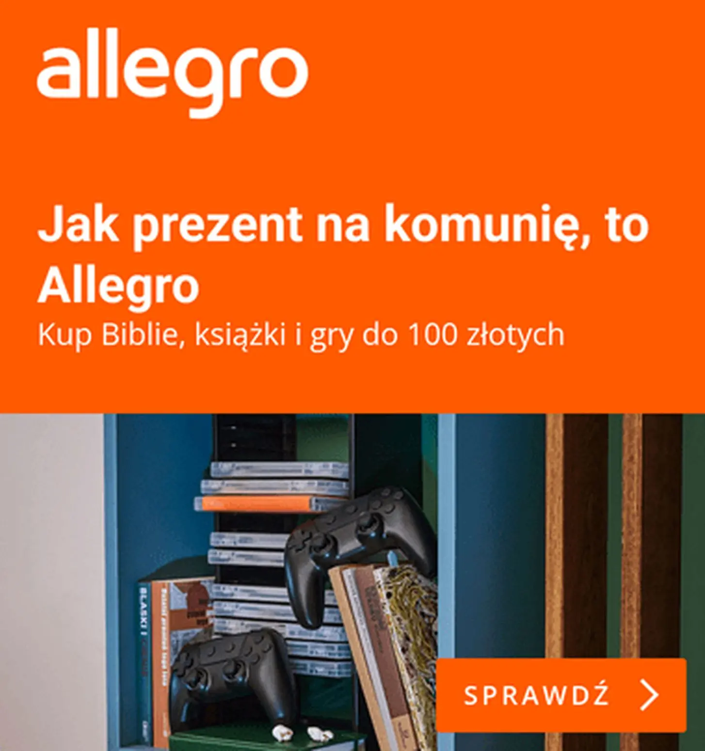 gazetka promocyjna Allegro Prezent na Pierwszą Komunię Świętą do 100 PLN - Strona 1
