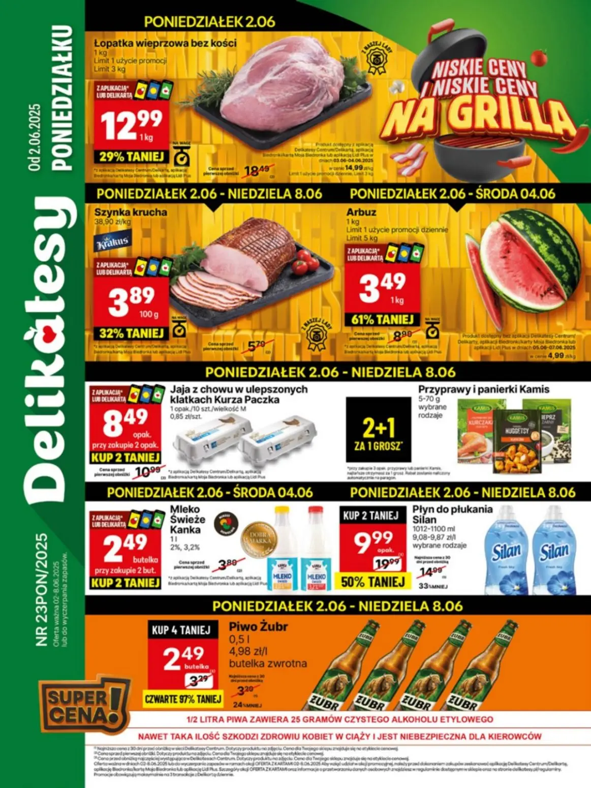 gazetka promocyjna Delikatesy Centrum Od poniedziałku - Strona 1