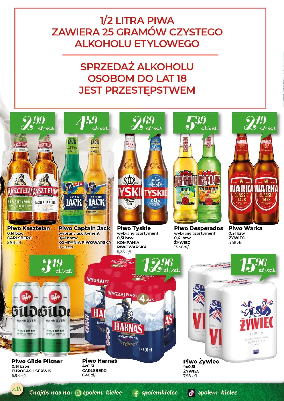 gazetka promocyjna Społem Kielce Jakość wyższa od ceny - Strona 18