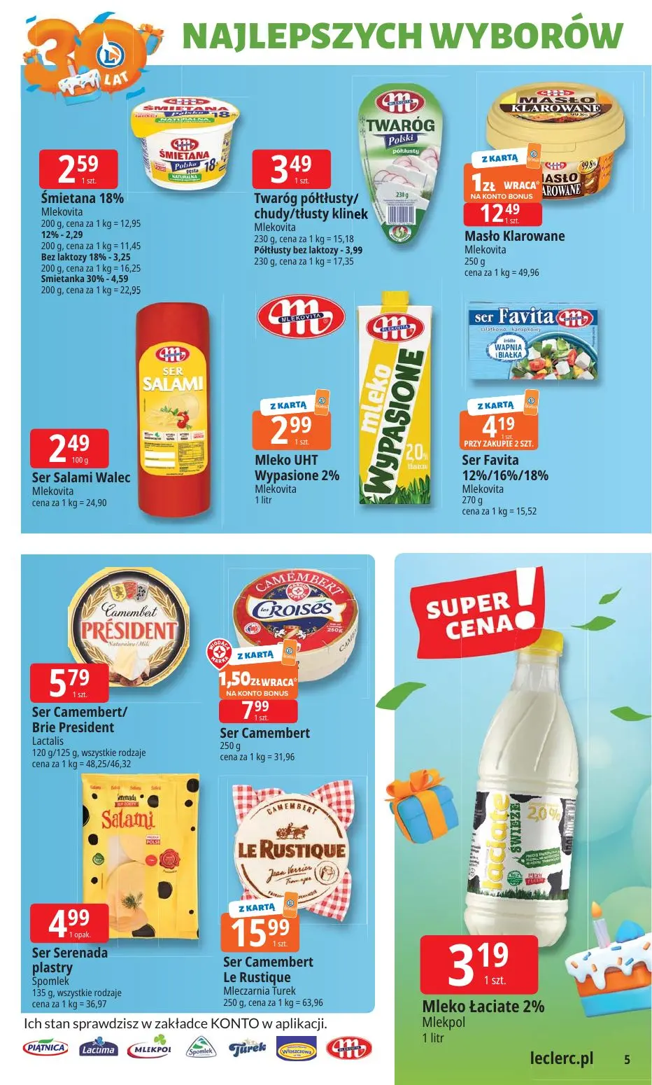 gazetka promocyjna E.Leclerc Od poniedziałku. Najlepszy wybór - Strona 5