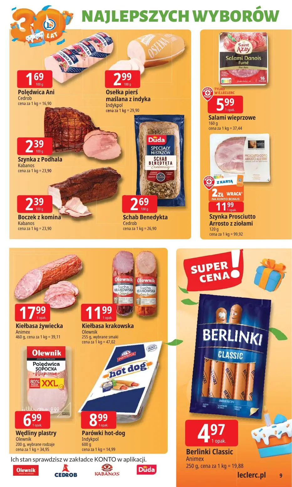 gazetka promocyjna E.Leclerc Od poniedziałku. Najlepszy wybór - Strona 9