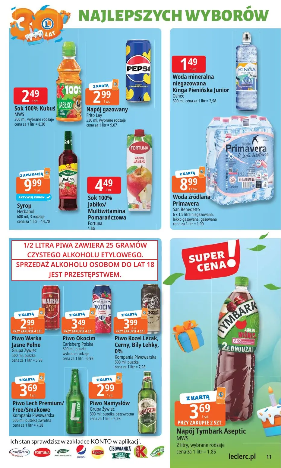 gazetka promocyjna E.Leclerc Od poniedziałku. Najlepszy wybór - Strona 11