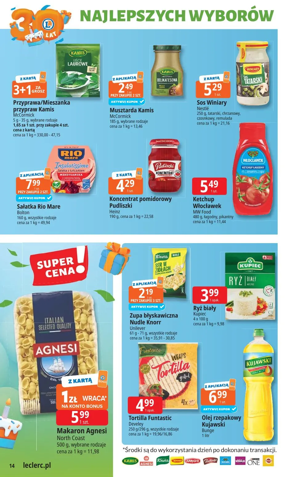 gazetka promocyjna E.Leclerc Od poniedziałku. Najlepszy wybór - Strona 14