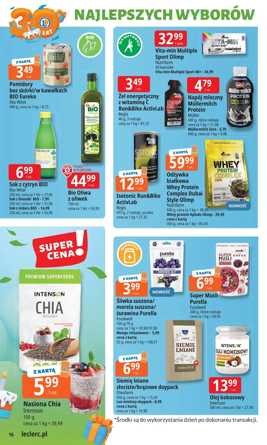 gazetka promocyjna E.Leclerc Od poniedziałku. Najlepszy wybór - Strona 16