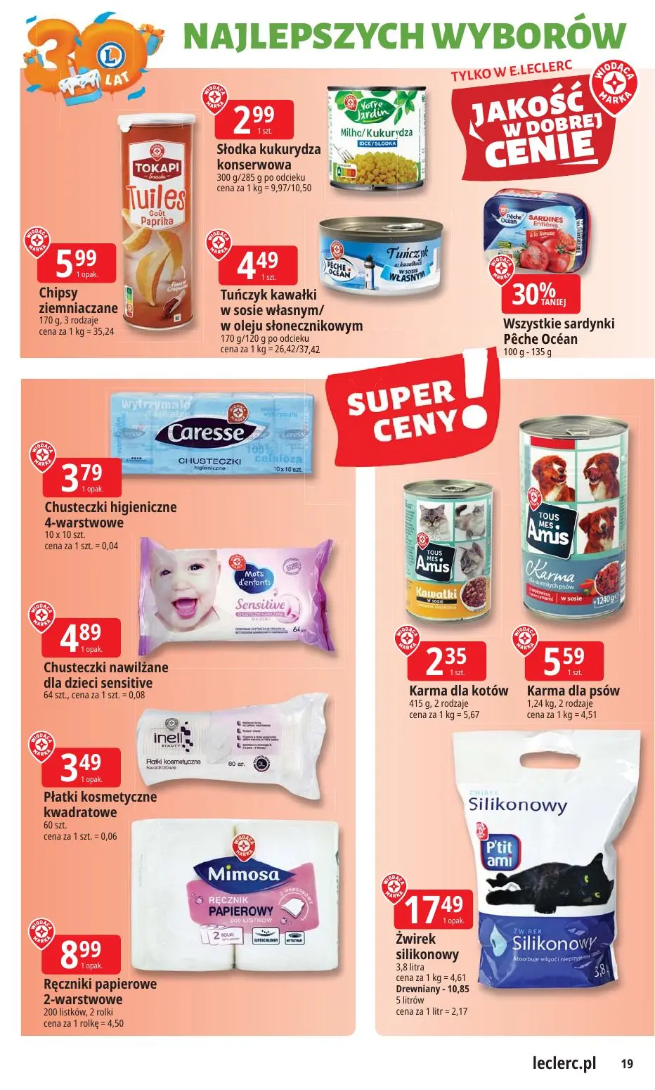 gazetka promocyjna E.Leclerc Od poniedziałku. Najlepszy wybór - Strona 19