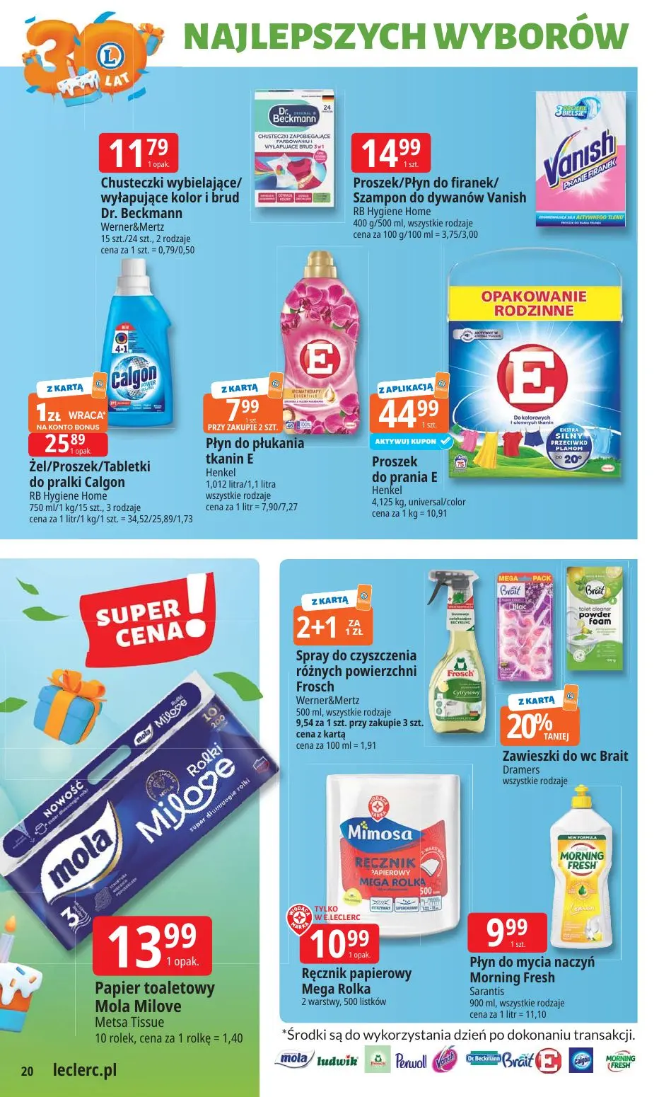 gazetka promocyjna E.Leclerc Od poniedziałku. Najlepszy wybór - Strona 20