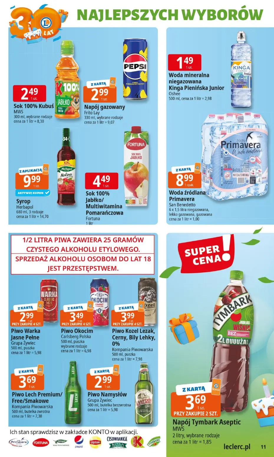 gazetka promocyjna E.Leclerc Od poniedziałku. Najlepszy wybór - Strona 11