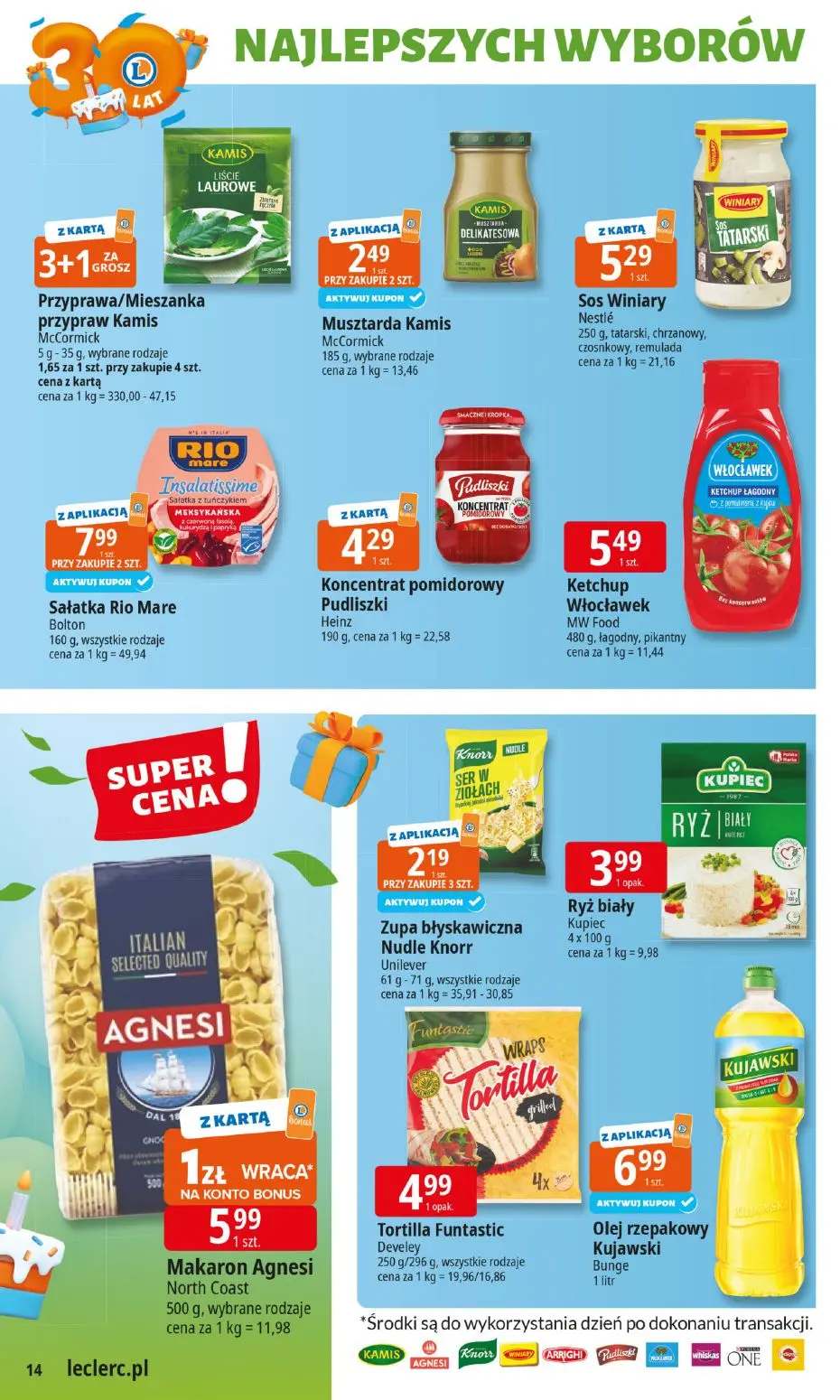 gazetka promocyjna E.Leclerc Od poniedziałku. Najlepszy wybór - Strona 14