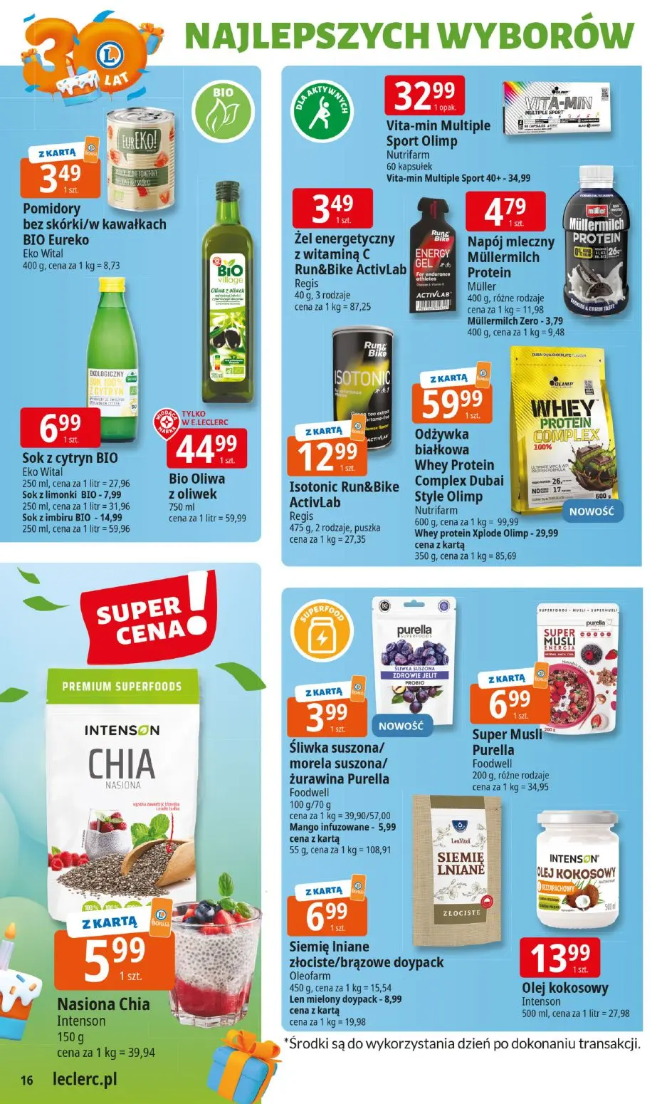 gazetka promocyjna E.Leclerc Od poniedziałku. Najlepszy wybór - Strona 16