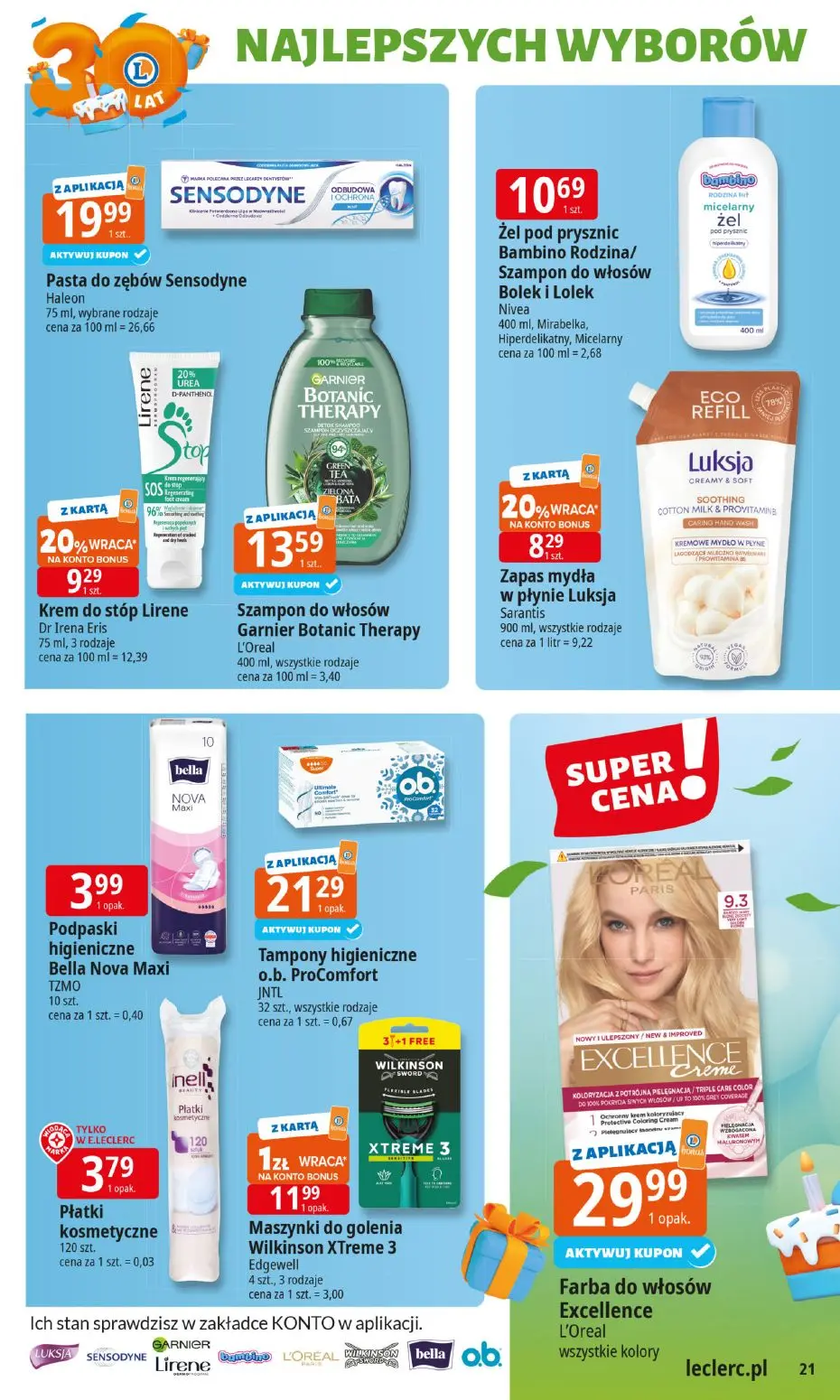 gazetka promocyjna E.Leclerc Od poniedziałku. Najlepszy wybór - Strona 20