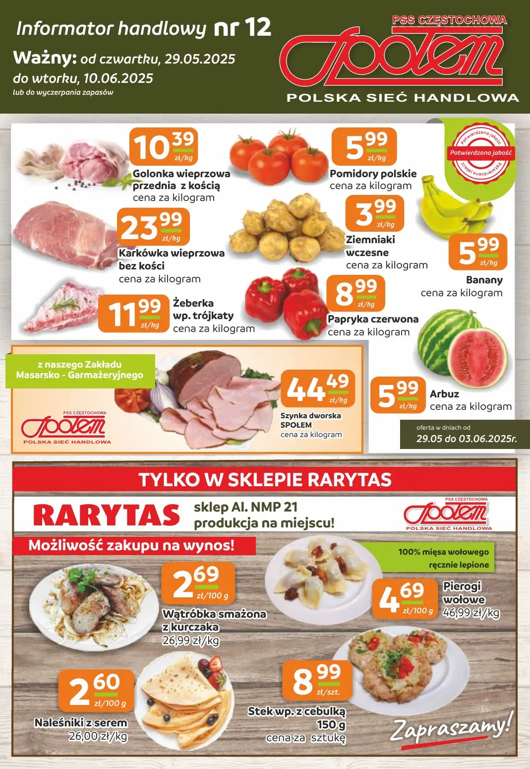 gazetka promocyjna Społem Częstochowa Zdrowy smak tradycji - Strona 1