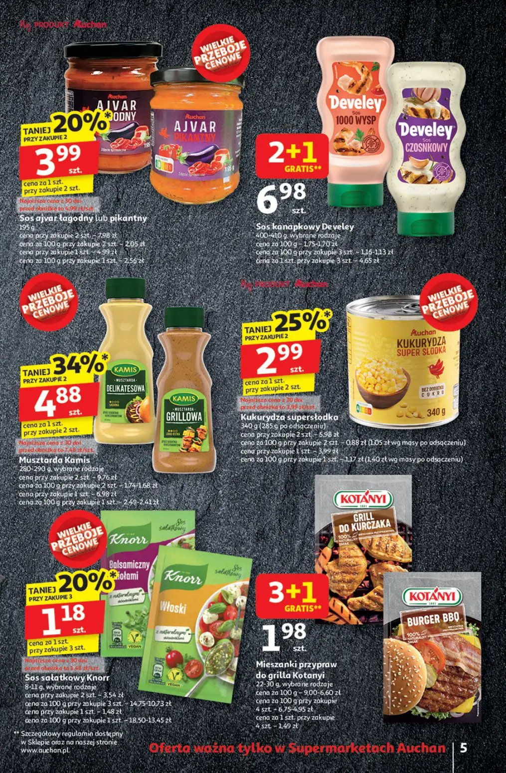 gazetka promocyjna Auchan Supermarket Lato First Minute - Strona 7