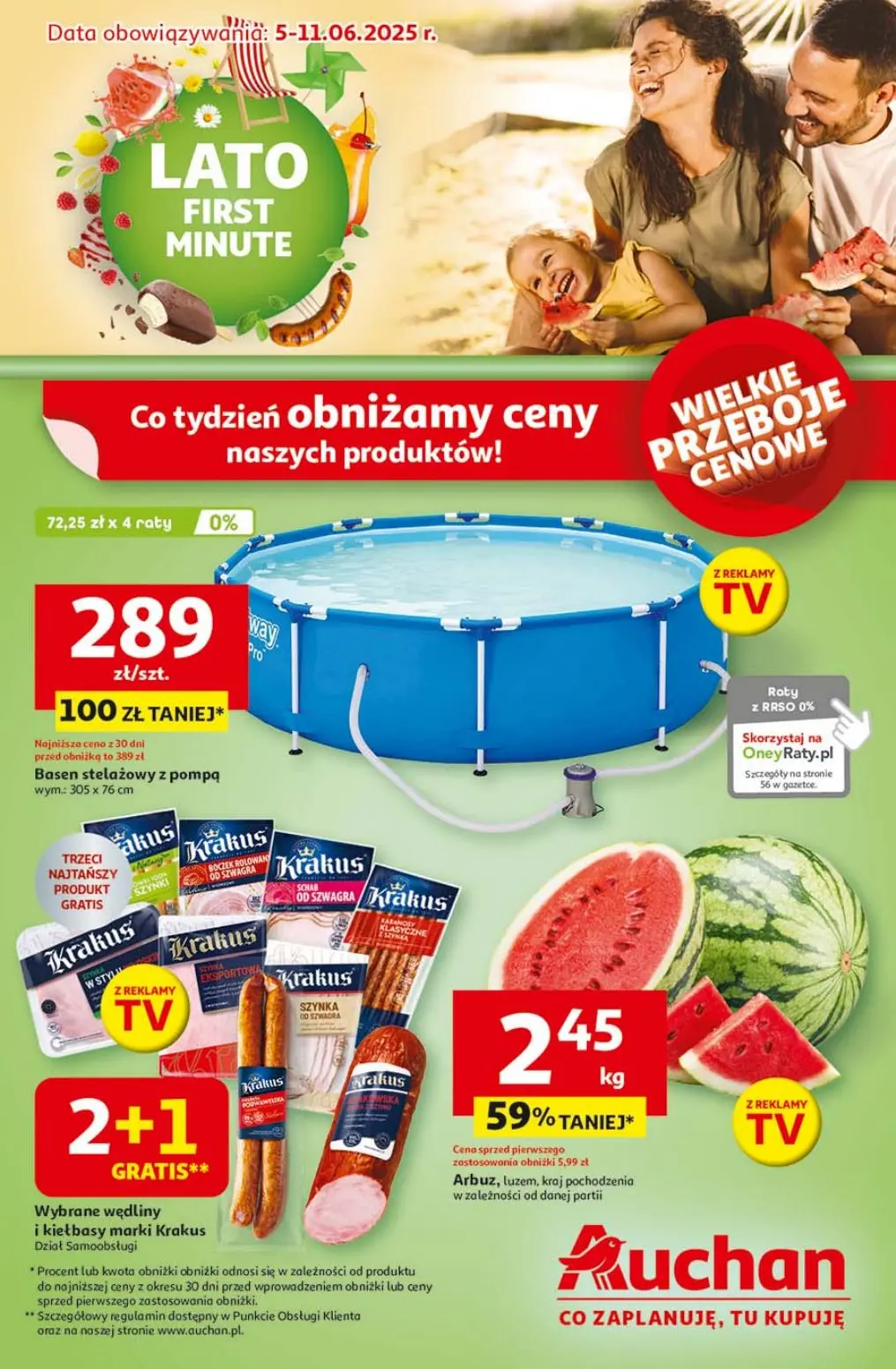 gazetka promocyjna Auchan Lato First Minute - Strona 1