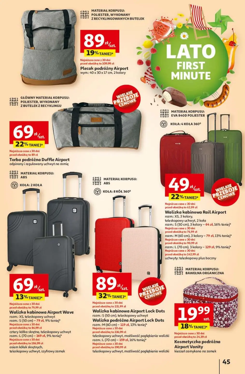 gazetka promocyjna Auchan Lato First Minute - Strona 49