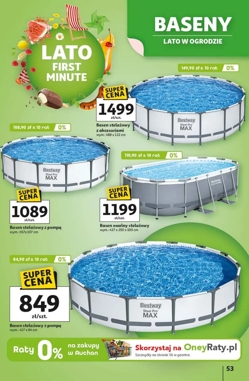 gazetka promocyjna Auchan Lato First Minute - Strona 57