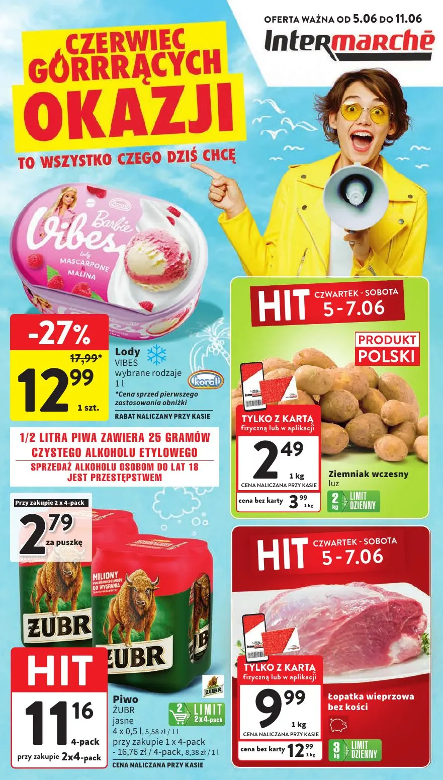 gazetka promocyjna Intermarche Czerwiec gorących okazji - Strona 1