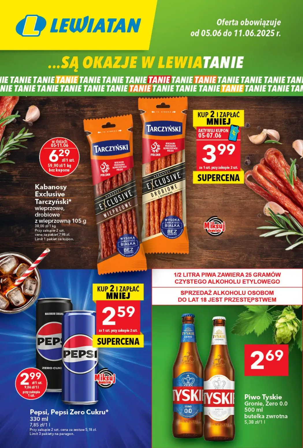 gazetka promocyjna LEWIATAN Są okazje w Lewiatanie - Strona 1
