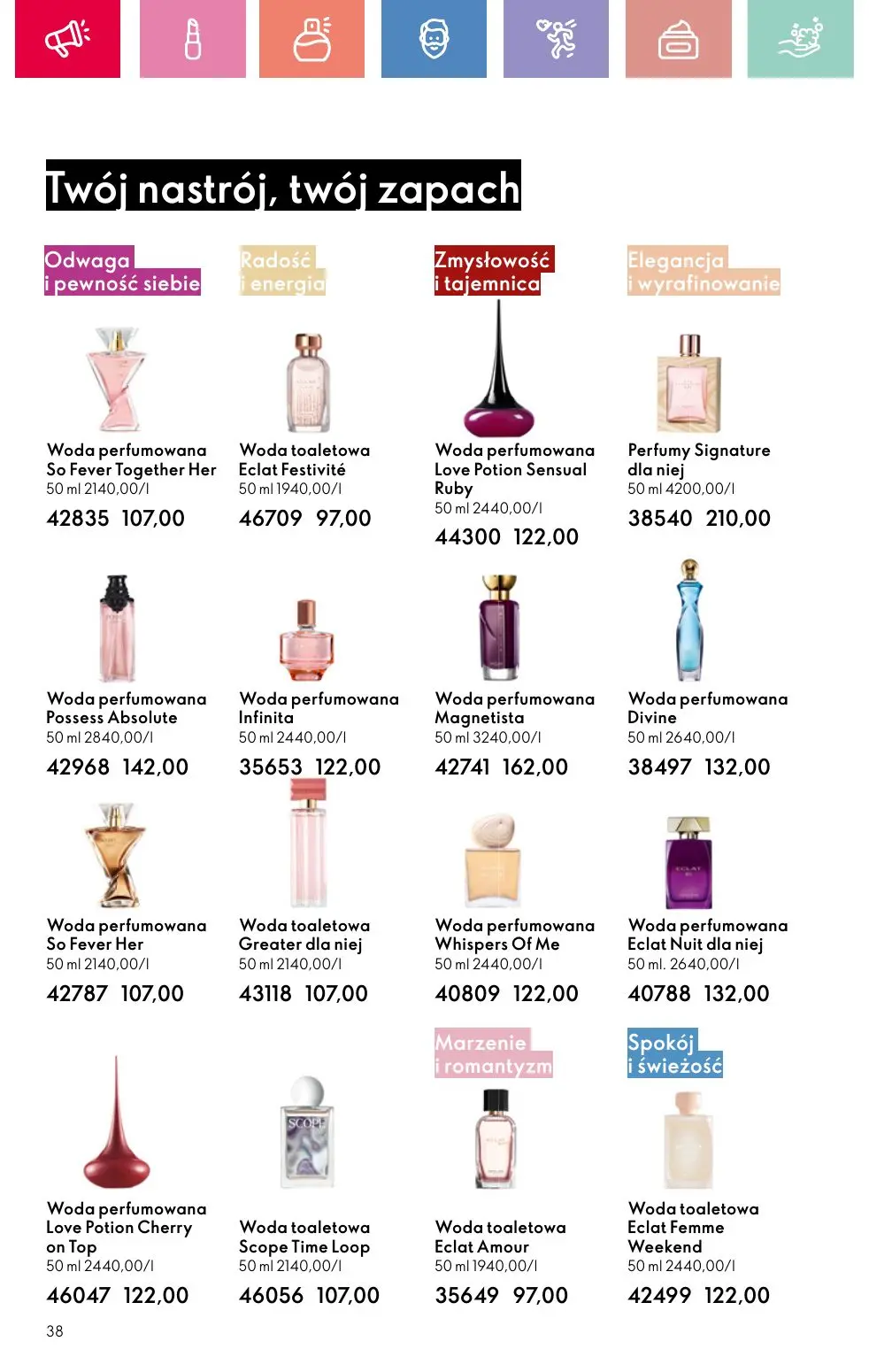 gazetka promocyjna ORIFLAME Przyćmij słońce swoim blaskiem - Strona 38