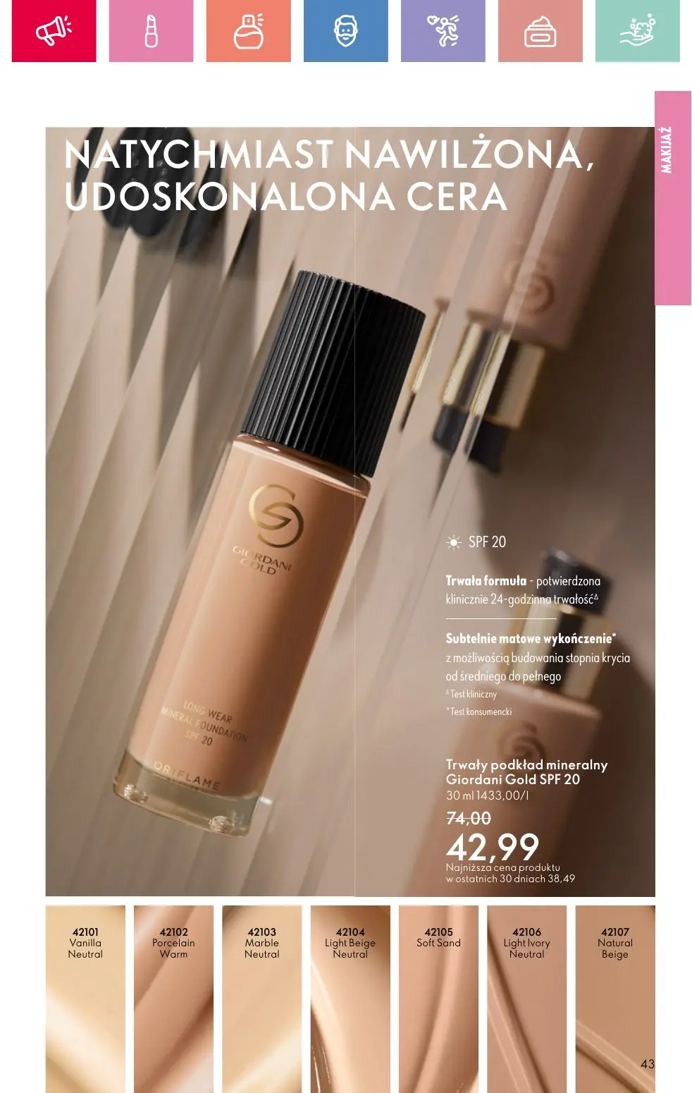 gazetka promocyjna ORIFLAME Przyćmij słońce swoim blaskiem - Strona 43