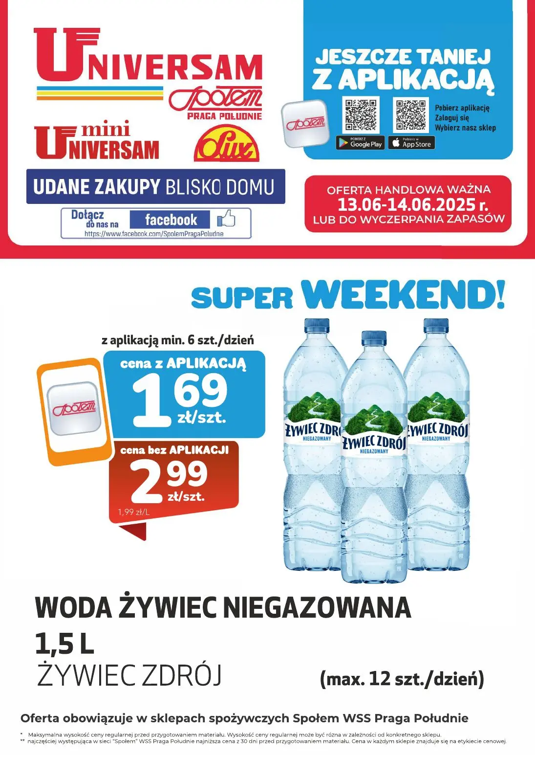 gazetka promocyjna Społem Praga Super Weekend - Strona 1