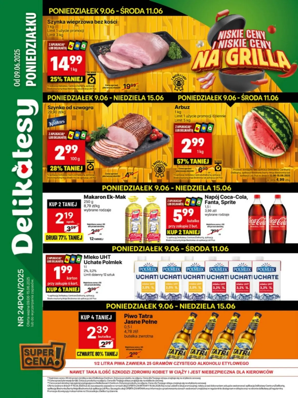 gazetka promocyjna Delikatesy Centrum Delikatesy od poniedziałku - Strona 1