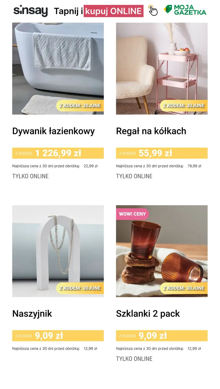 gazetka promocyjna Sinsay  kod: 30JUNE 🦀 - Strona 6