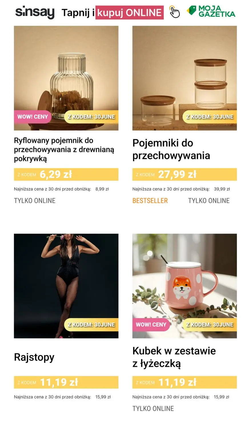 gazetka promocyjna Sinsay  kod: 30JUNE 🦀 - Strona 10