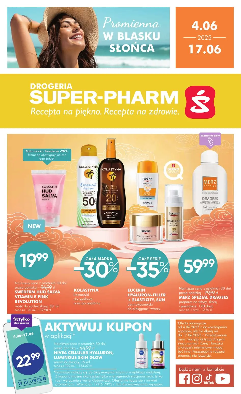 gazetka promocyjna SUPER-PHARM Promienna w blasku słońca - Strona 1