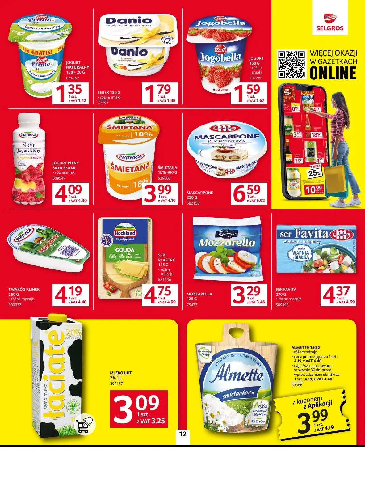 gazetka promocyjna SELGROS Oferta spożywcza - Strona 12