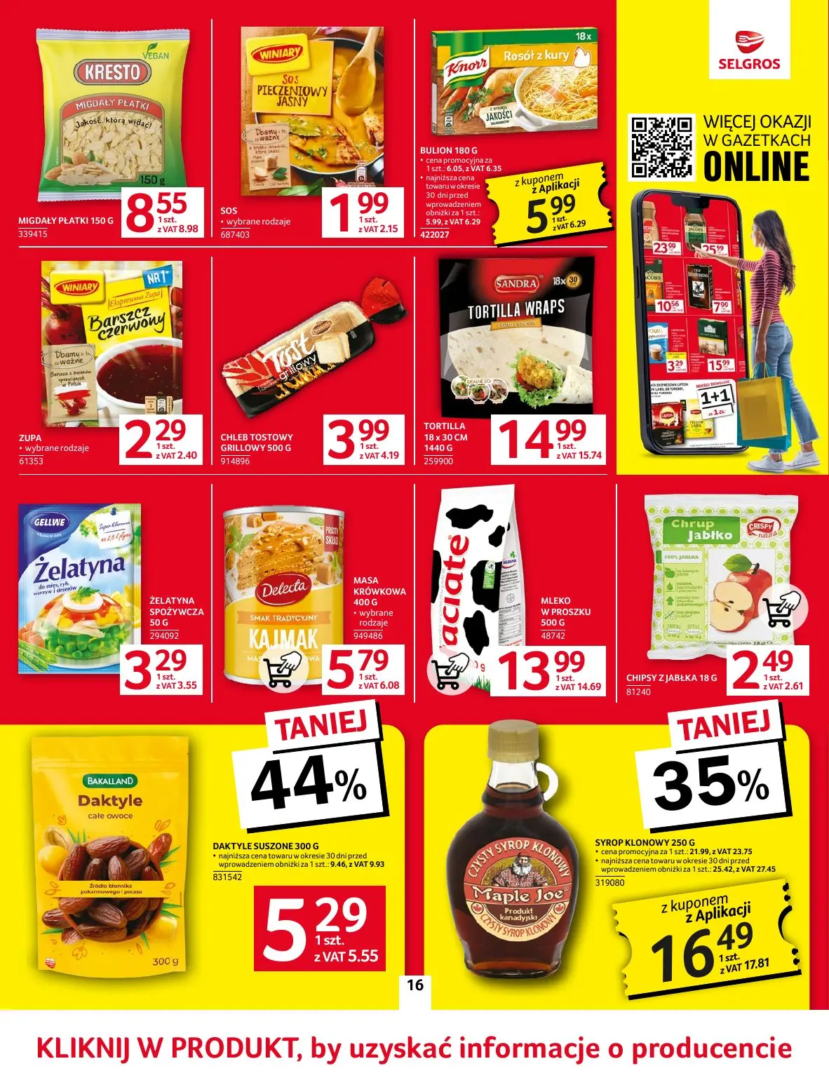 gazetka promocyjna SELGROS Oferta spożywcza - Strona 16