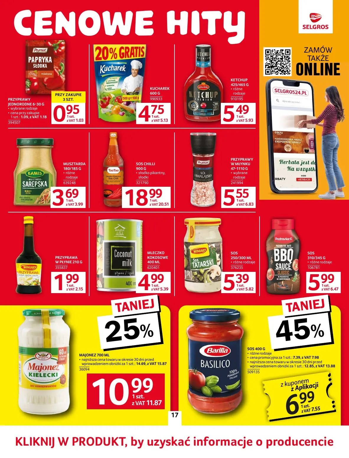 gazetka promocyjna SELGROS Oferta spożywcza - Strona 17